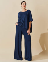 Conjunto Poá Talia Azul Marinho