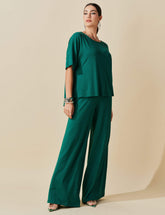 Conjunto Poá Talia Verde Castanheira