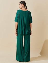 Conjunto Poá Talia Verde Castanheira