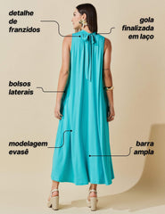 Vestido Tacita Verde Suculenta