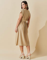 Vestido Marbella Thais Bege MPB