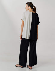 Conjunto Vicenza Valentina Preto/ Off White