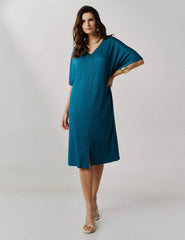 Vestido Vicenza Val Azul Gótico