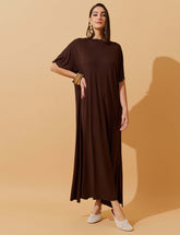 Vestido Vasti Marrom Natureza