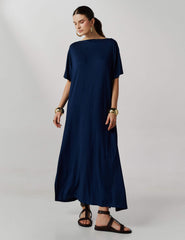 Vestido Vasti Azul Marinho