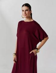 Vestido Vasti Bordo