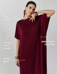 Vestido Vasti Bordo