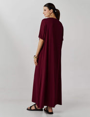 Vestido Vasti Bordo