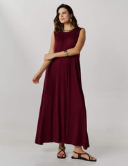 Vestido Valdet Bordo