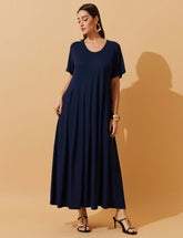 Vestido Vicenza Viola Azul Marinho