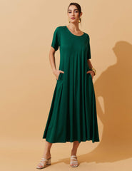 Vestido Vicenza Viola Verde Castanheira