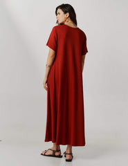 Vestido Vicenza Viola Marrom Galápagos