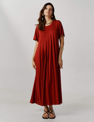 Vestido Vicenza Viola Marrom Galápagos