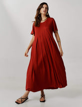 Vestido Vicenza Viola Marrom Galápagos