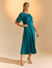 Vestido Aline Azul Gótico
