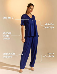 Conjunto Amelia Azul Profundo