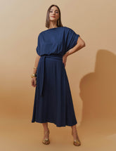 Vestido Vicenza Areli Azul Marinho
