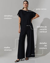 Conjunto Vicenza Audine Preto