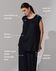 Conjunto Vicenza Amaria Preto
