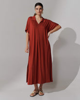 Vestido Vicenza Anne Marrom Galápagos