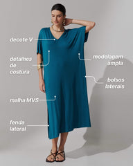 Vestido Apolina Azul Gótico