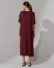 Vestido Apolina Bordo