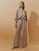 Conjunto Lino Betania Taupe