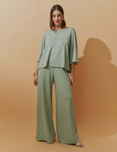 Conjunto Lino Betania Verde Menta