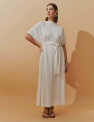 Vestido Lino Brena Off White