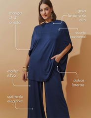 Conjunto Bartira Azul Marinho