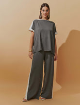 Conjunto Moletom Balmira Mescla Escuro