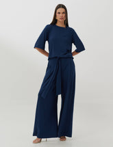 Conjunto Ciana Azul Marinho