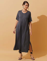 Vestido Vicenza Doroteia Cinza Astro