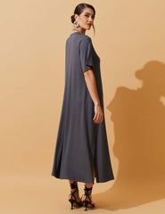 Vestido Vicenza Doroteia Cinza Astro