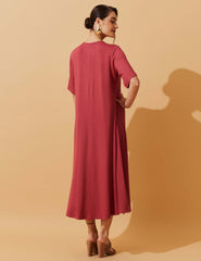 Vestido Vicenza Doroteia Goiaba
