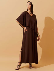 Vestido Diamela Marrom Natureza