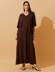Vestido Diamela Marrom Natureza