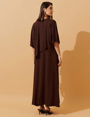 Vestido Diamela Marrom Natureza