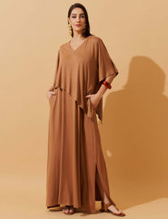 Vestido Diamela Mocha Mousse