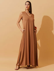 Vestido Diamela Mocha Mousse