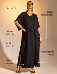 Vestido Diamela Preto