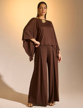Conjunto Fiorela Marrom Natureza