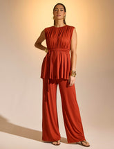 Conjunto Francine Marrom Galápagos