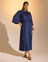Vestido Fidela Azul Marinho