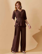 Conjunto Marbella Goldi Marrom Natureza