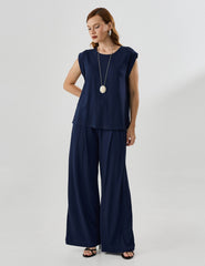 Blusa Vicenza Malu Azul Marinho