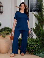 Conjunto Donatelle Azul Marinho