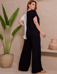 Conjunto Vicenza Valentina Preto/ Off White
