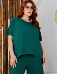 Conjunto Vicenza Lisa Verde Castanheira