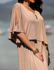 Vestido Diamela Bege Awake